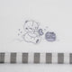 Coralina Honey Bear Mini Cot Bed White and Grey