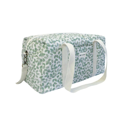 Candide: Feuilles Quilted Diaper Bag (Sac à Langer)