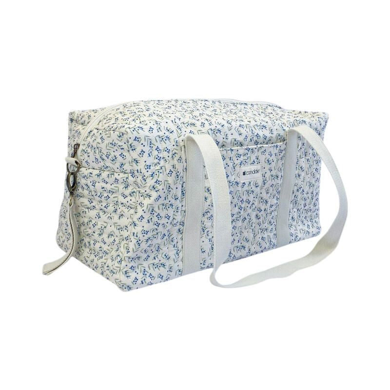Candide: Blueberry Quilted Diaper Bag (Sac à Langer)