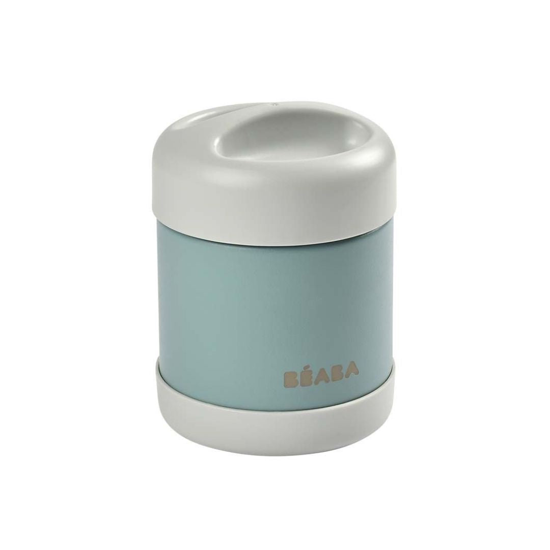 BÉABA Thermo-Portion Insulated Stainless Steel Food Jar (300ml – Light Mist / Eucalyptus Green)