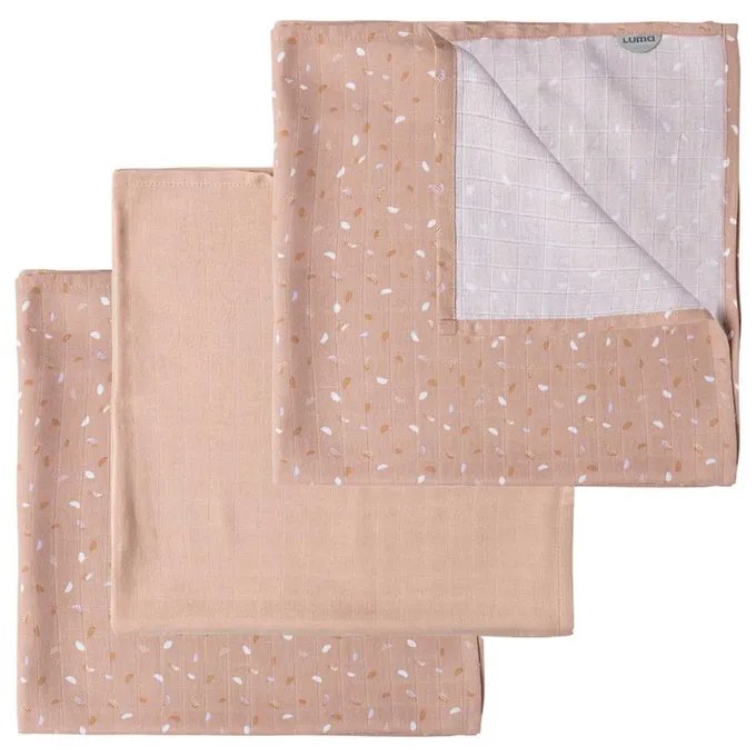LUMA Bamboo Muslin Diaper / Swaddle Cloths – Half Moon