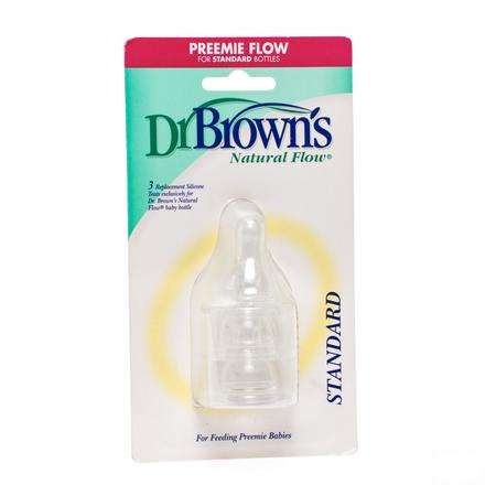 Dr. Brown's Natural Flow Preemie Nipples - 3 Pack