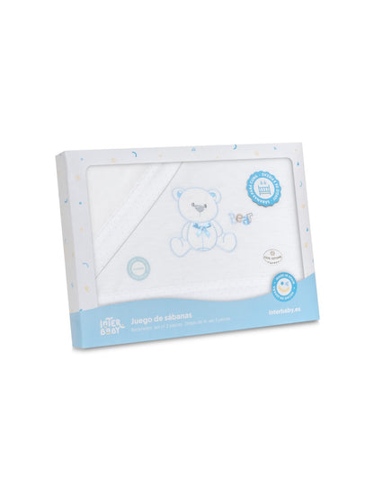 Interbaby Bed Sheets Set with Bear Design