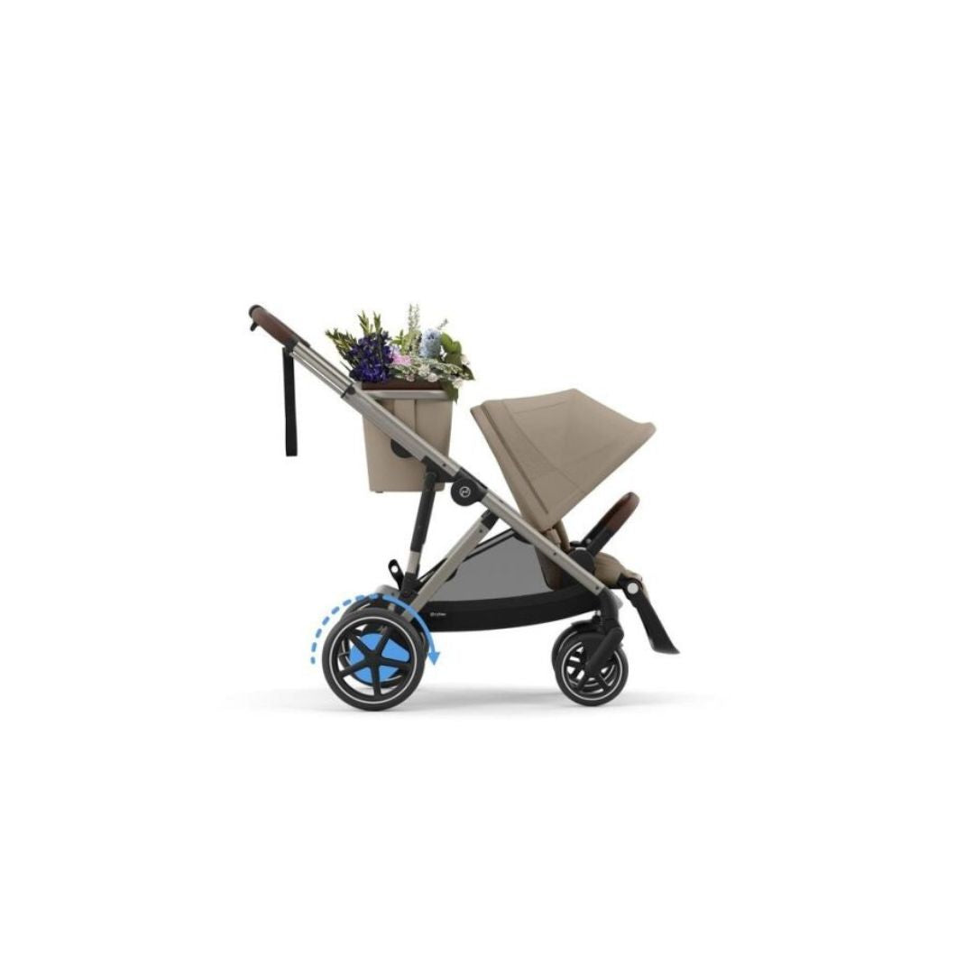 Cybex e-Gazelle S Stroller - Almond Beige
