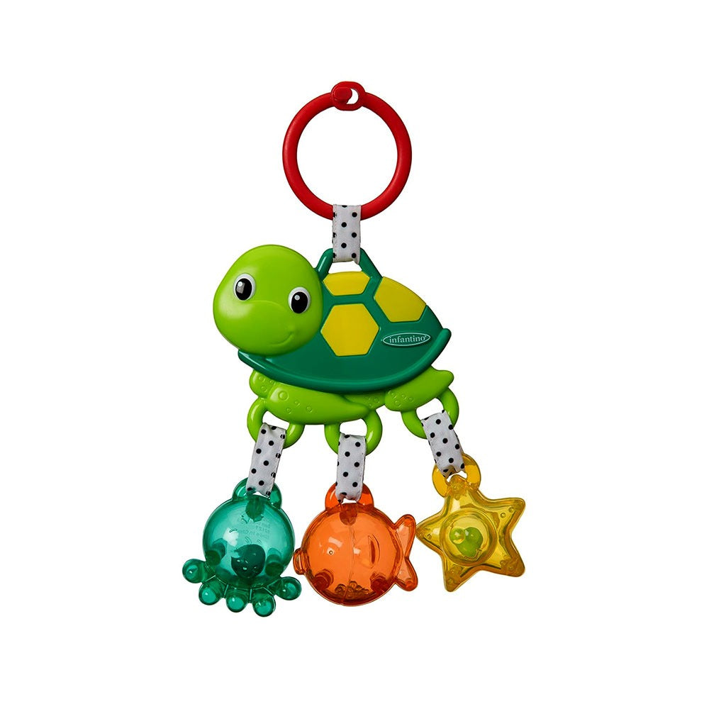 Infantino Jingle Sea Charms Turtle Rattle - A Fun and Engaging Toy for Little Hands