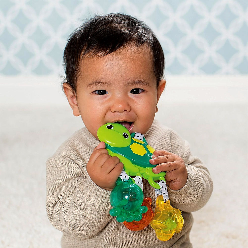 Infantino Jingle Sea Charms Turtle Rattle - A Fun and Engaging Toy for Little Hands