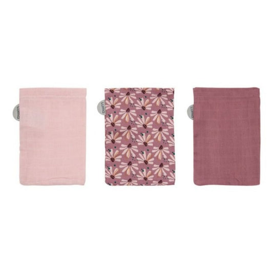 Luma Bamboo Muslin Washcloths – Flowerfever (3 pcs)