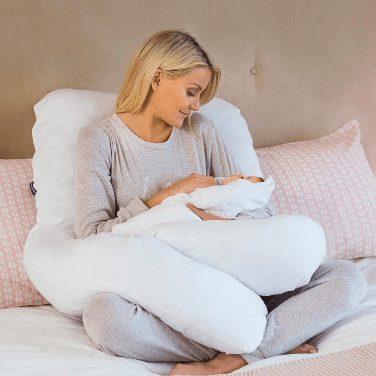 Clevamama Therapeutic Body & Bump Maternity Pillow - Comfort and Support for Expectant Moms