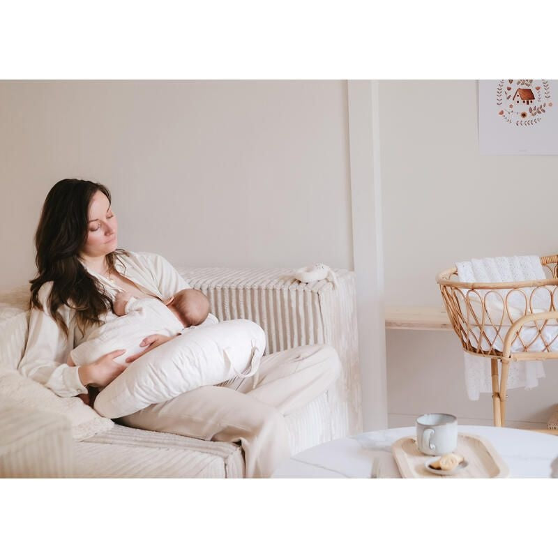 CANDIDE Nomad Mini Moon Jersey Maternity Pillow-White