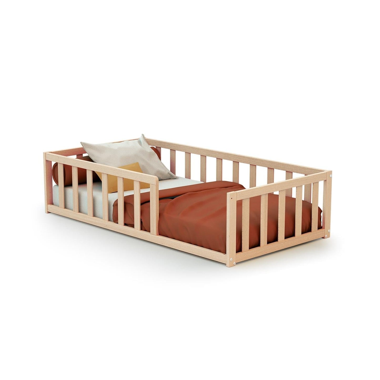 Webaby: Floor Bed KAÏA - Montessori Wooden Bed Frame