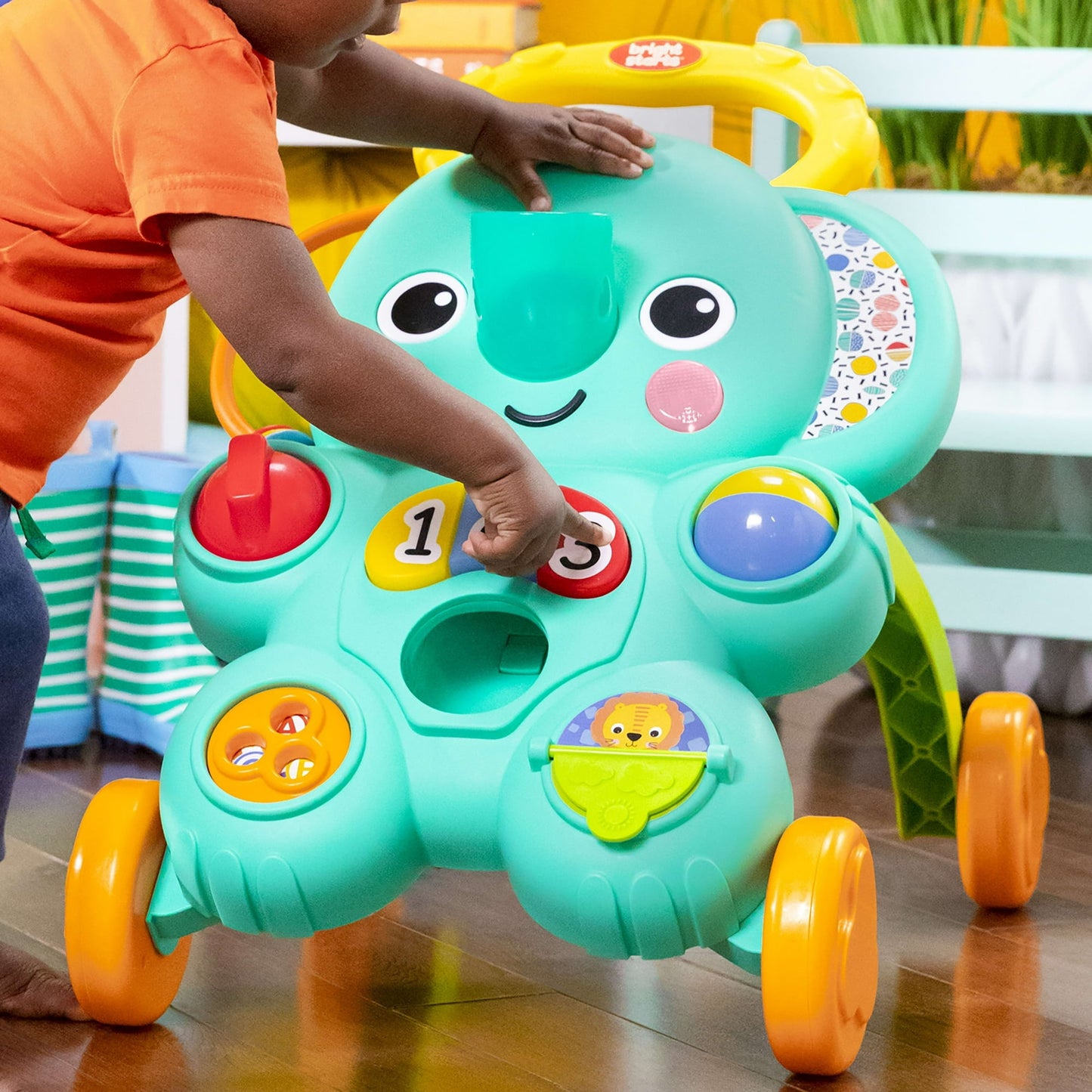 Bright Starts Stroll 'n Roll 2-in-1 Elephant Activity Walker