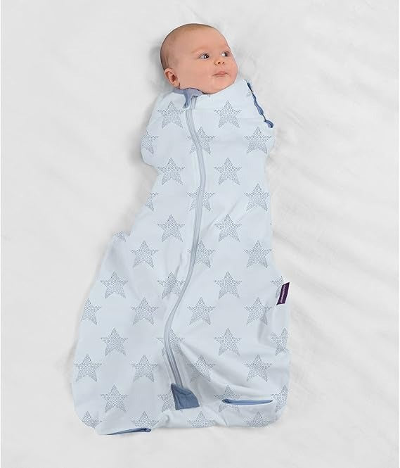 Clevamama 3-in-1 Nite Nite Romper - Grows with Baby from Swaddle to Romper