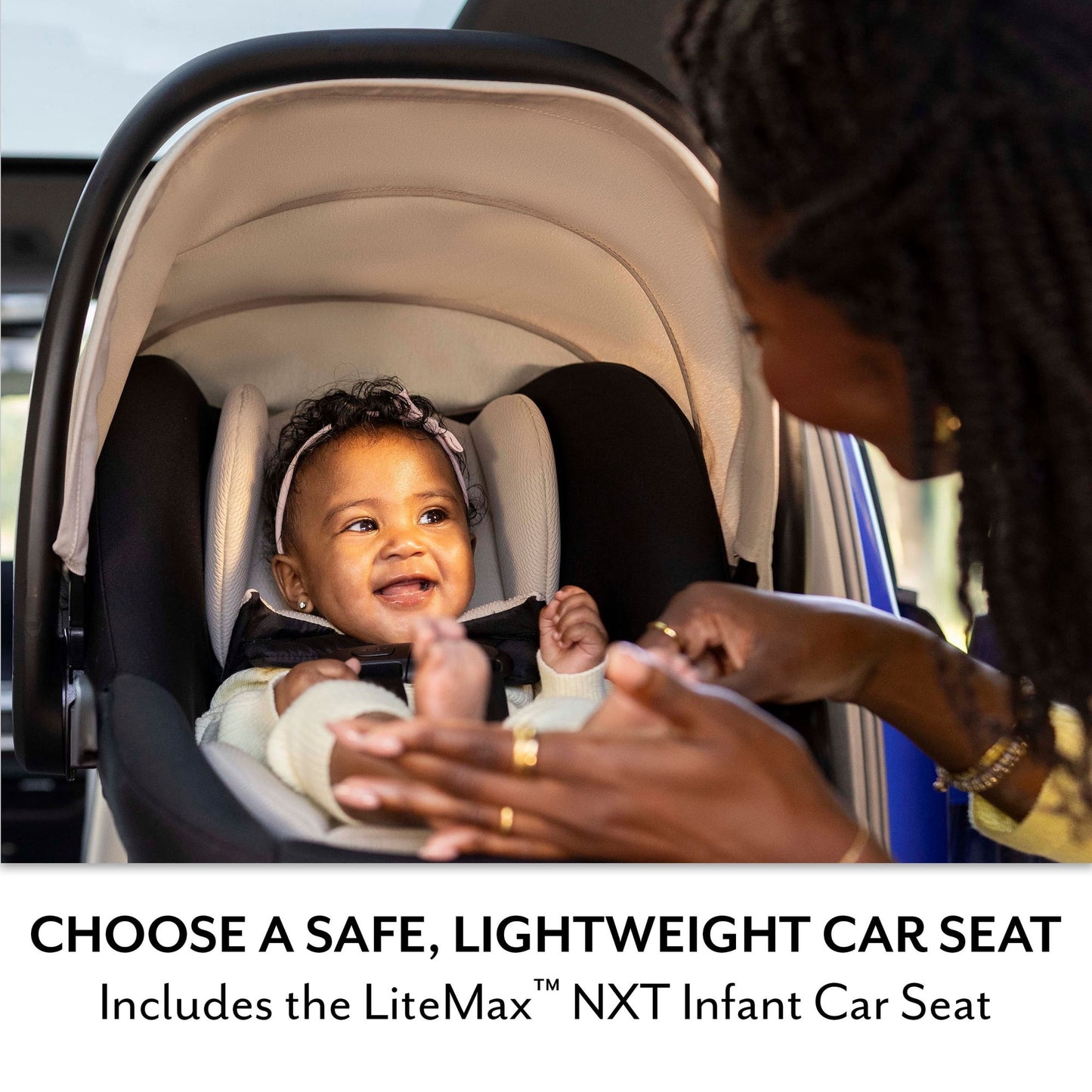 Evenflo: Pivot NXT Travel System with LiteMax NXT Infant Car Seat – Latte Tan
