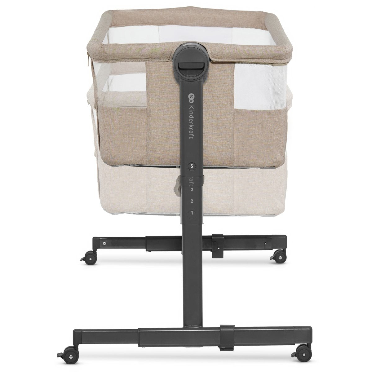 Kinderkraft: NESTE UP 2 Bedside Co-Sleeper & Travel Cot - Beige