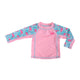 Zoocchini - Baby Rash Guard Long Sleeved Swim Top - Flamingo