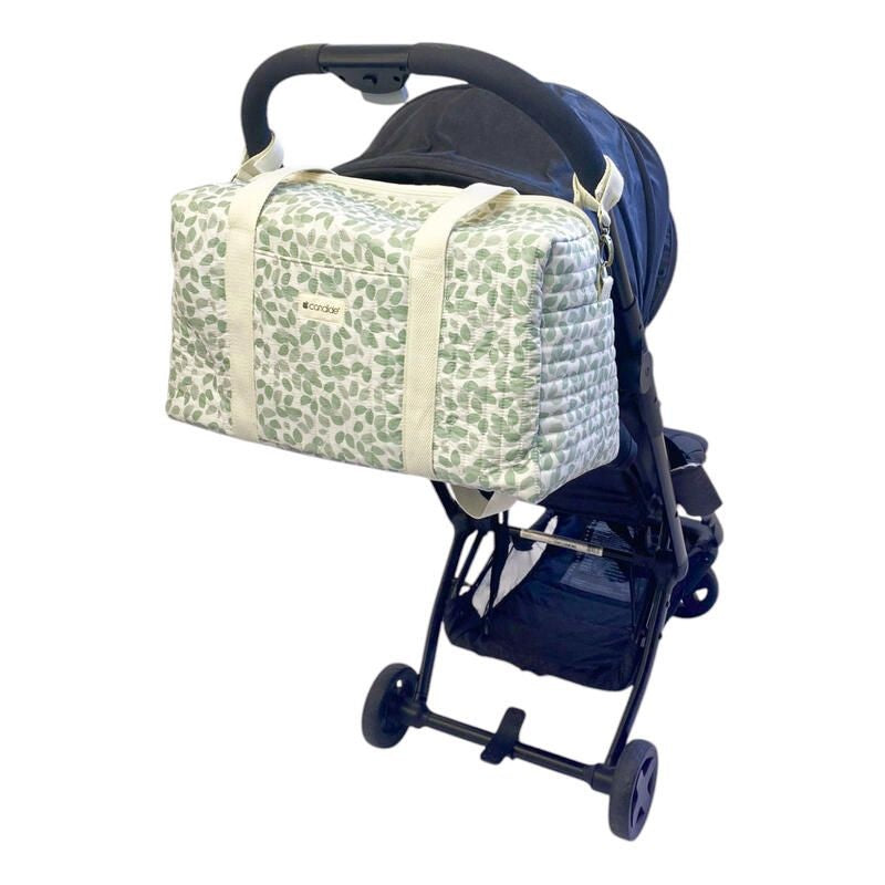 Candide: Feuilles Quilted Diaper Bag (Sac à Langer)