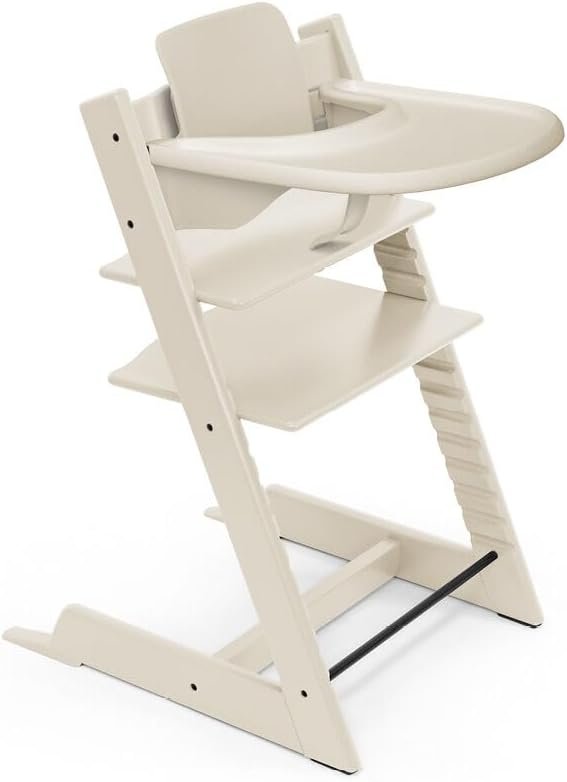 Stokke: Tray Compatible with Tripp Trapp - Wipeable High Chair Accessory (Vanilla White)