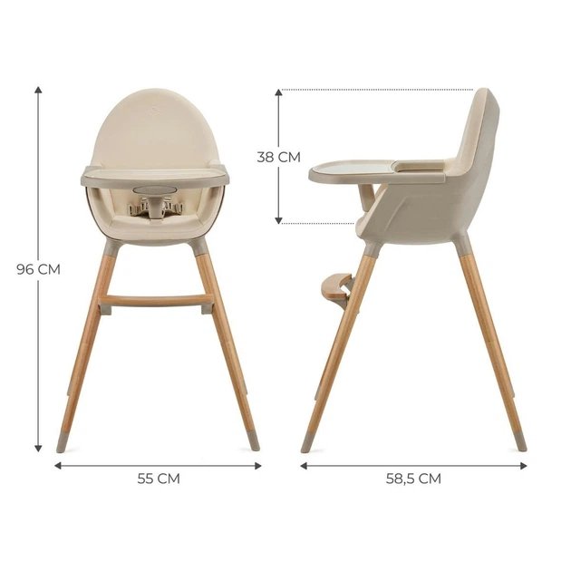 Kinderkraft: FINI 2 2-in-1 High Chair - Beige