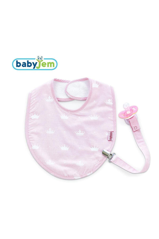 Babyjem Bib with Pacifier Holder