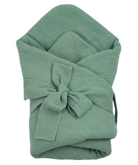 KOELL: Baby Wrap - Olive Green Muslin