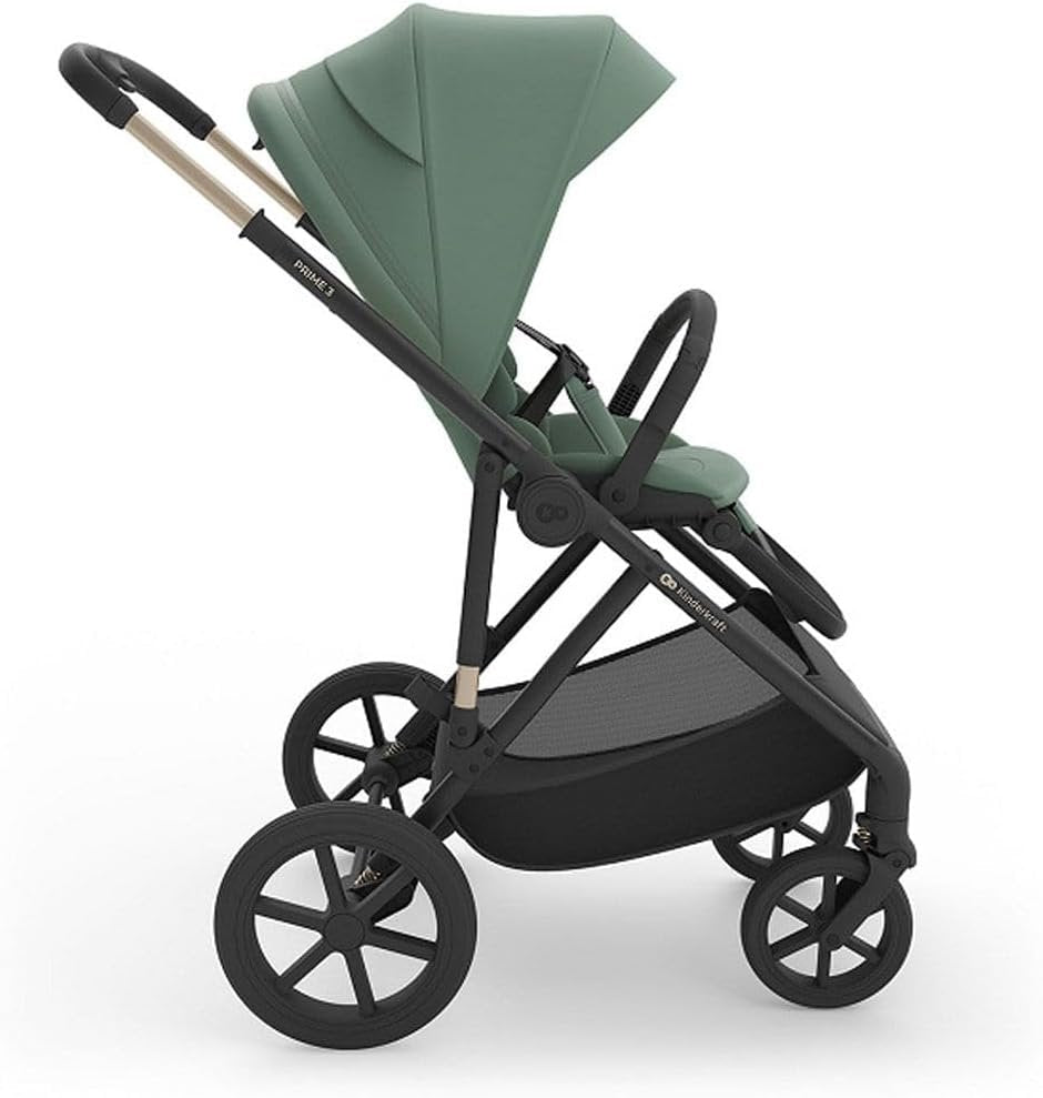 Kinderkraft: PRIME 3 3-in-1 Stroller (2026 Edition - Dark Green)