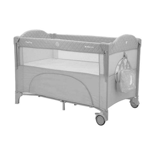 Kikkaboo: 2 Levels Baby Cot – Milky Way Grey