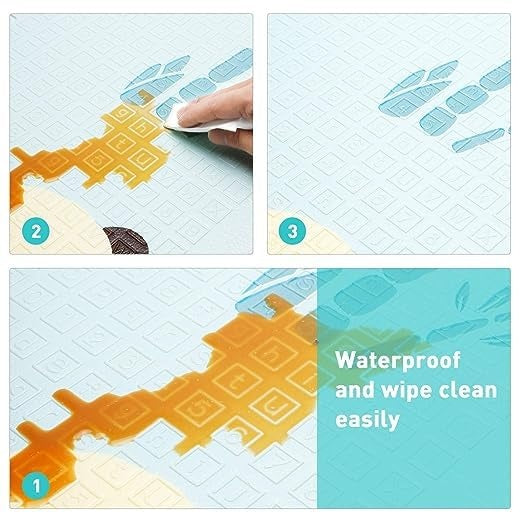 Miila Double Sided Foam Playmat Dinosaurs Cars 180x200cm