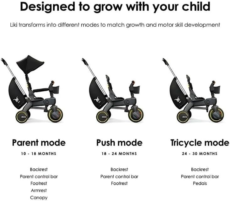 Doona: Liki Trike S3 - 5-in-1 Compact Foldable Tricycle (Deep Blue)