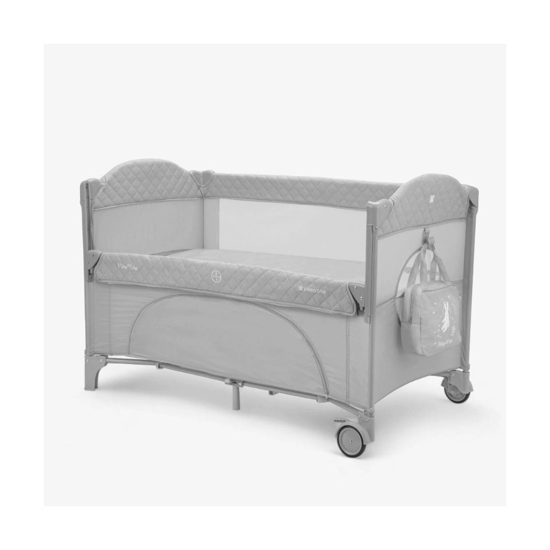 Kikkaboo: 2 Levels Baby Cot – Milky Way Grey