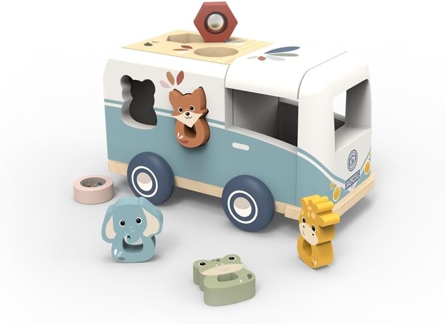 Speedy Monkey Wooden Sorting Box Transporter