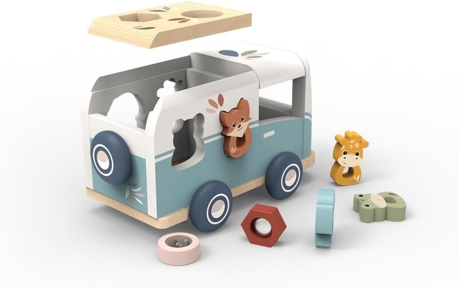 Speedy Monkey Wooden Sorting Box Transporter