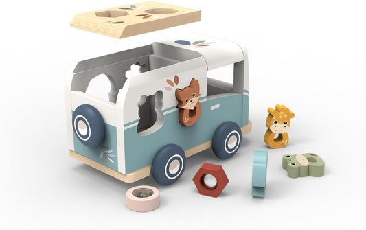 Speedy Monkey Wooden Sorting Box Transporter