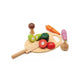Classic World Wooden Cutting Vegetables Set