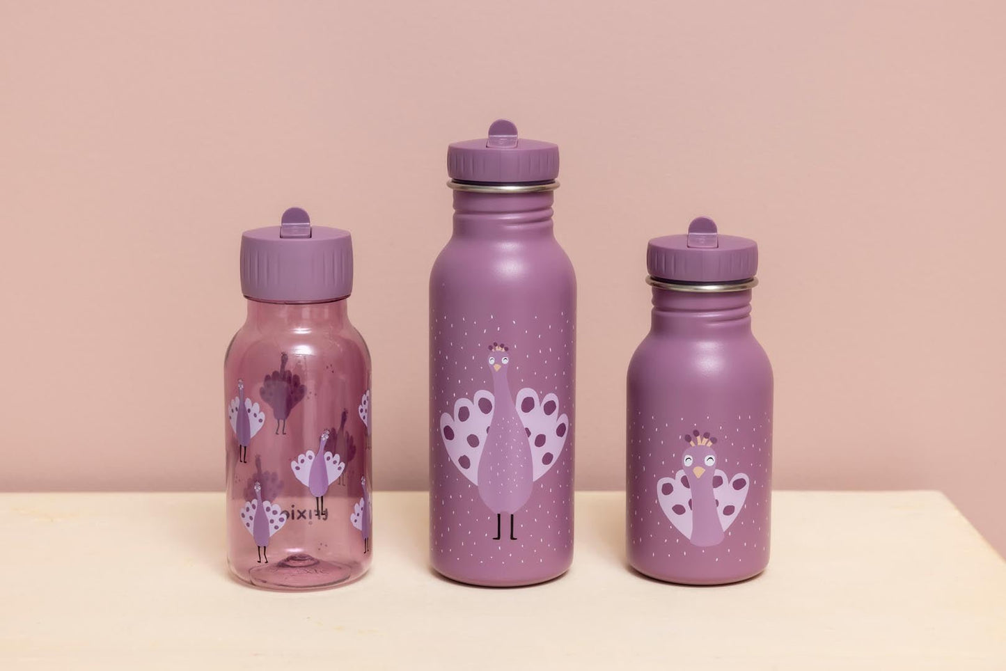 Trixie: Stainless Steel Water Bottle 350ml - Mrs. Peacock
