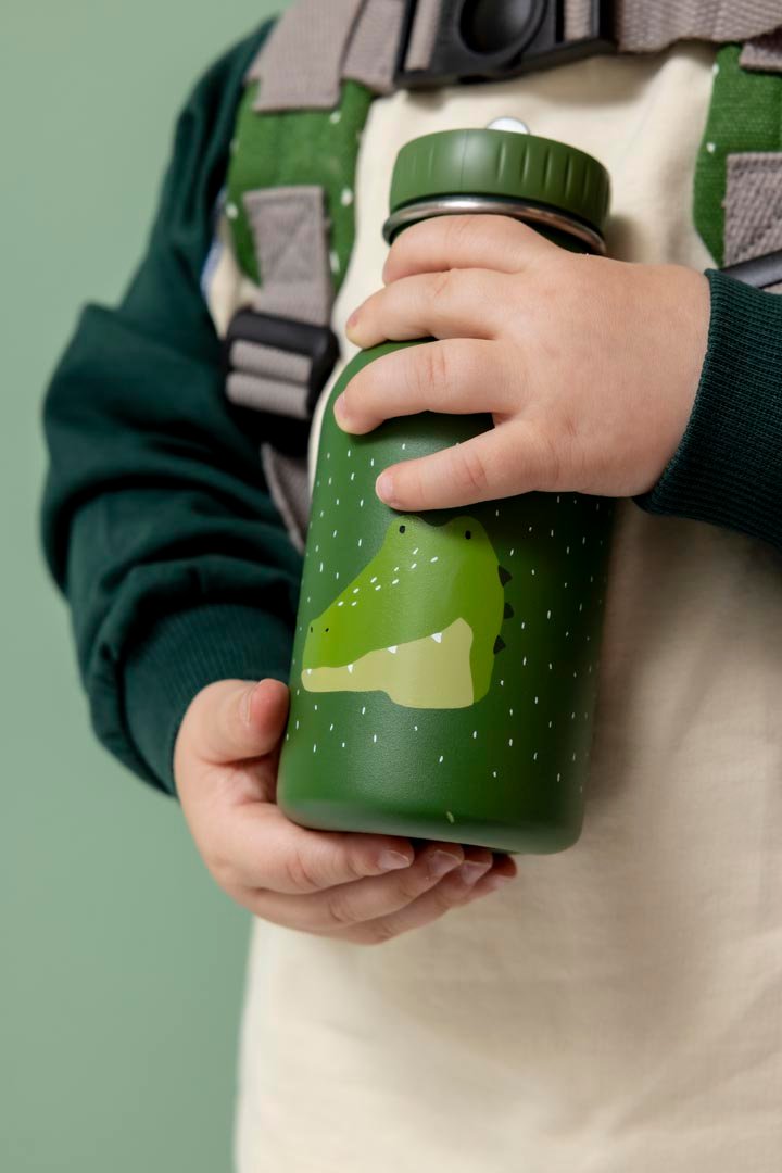 Trixie: Stainless Steel Water Bottle 350ml - Mr. Alligator