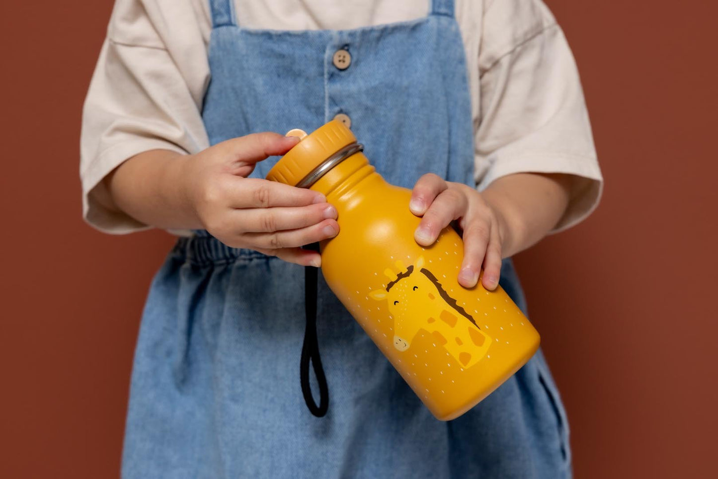 Trixie: Stainless Steel Water Bottle 350ml - Mr. Giraffe