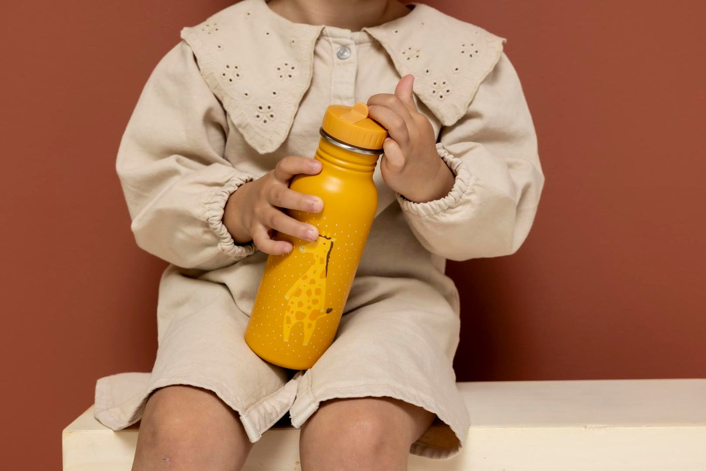 Trixie: Stainless Steel Water Bottle 500ml - Mr. Giraffe