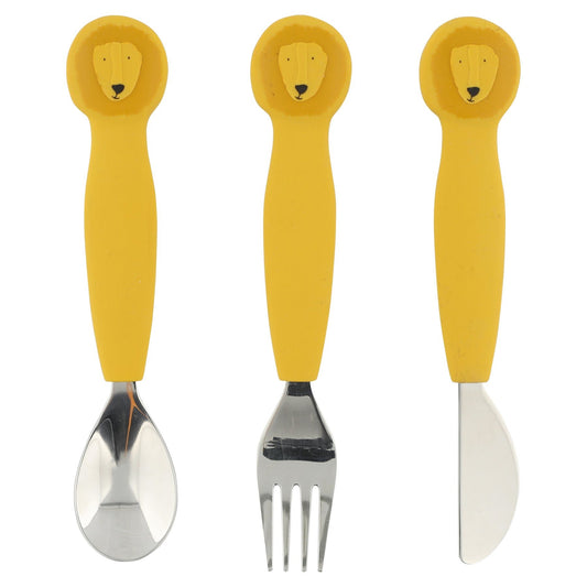 Trixie: Silicone Cutlery Set 3-Pack - Mr. Lion