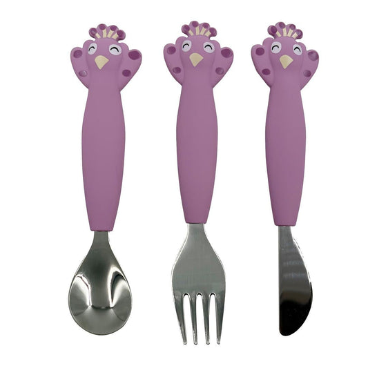 Trixie: Silicone Cutlery Set 3-Pack - Mrs. Peacock