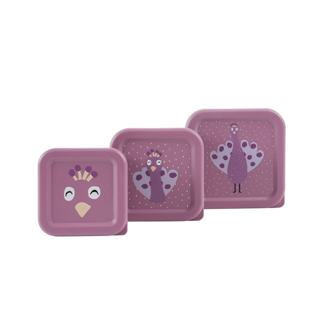 Trixie: Mrs. Peacock Nesting Snack Boxes - Set of 3