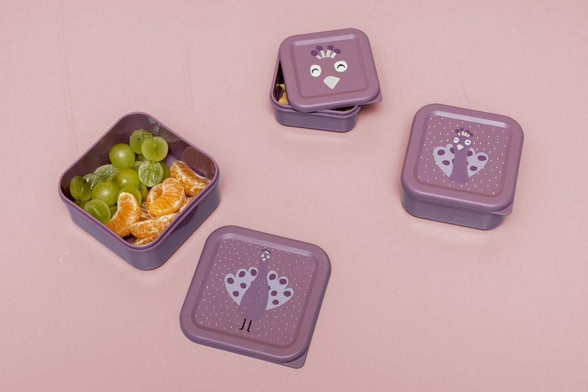 Trixie: Mrs. Peacock Nesting Snack Boxes - Set of 3