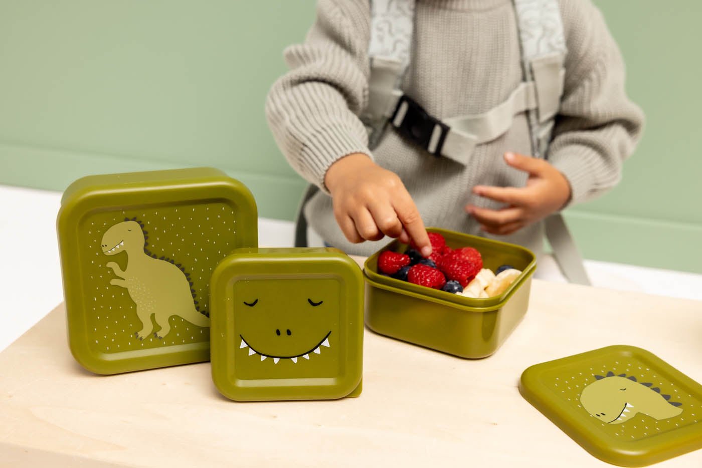 Trixie: Mr. Dino Nesting Snack Boxes - Set of 3
