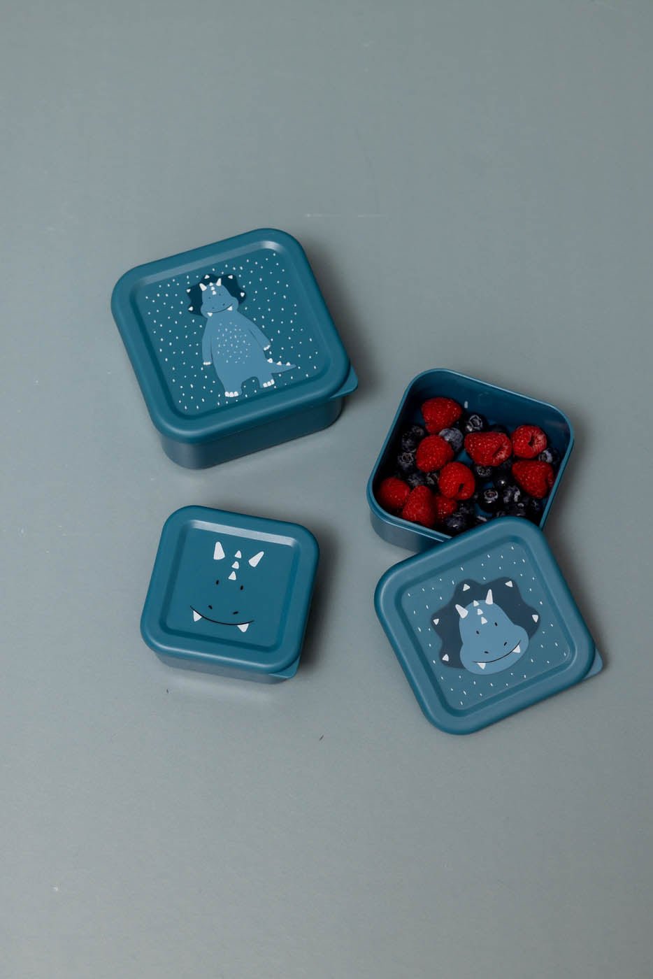 Trixie: Mr. Triceratops Nesting Snack Boxes - Set of 3