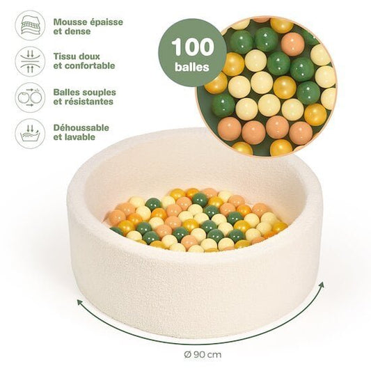 Multicolor Plush Ball Pit