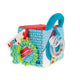 LUDI: Multicolored Fabric Activity Cube - Soft Sensory Toy