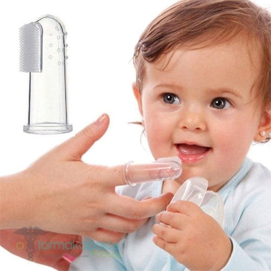 Babyono Silicone Finger Toothbrush with Storage Case (0m+)