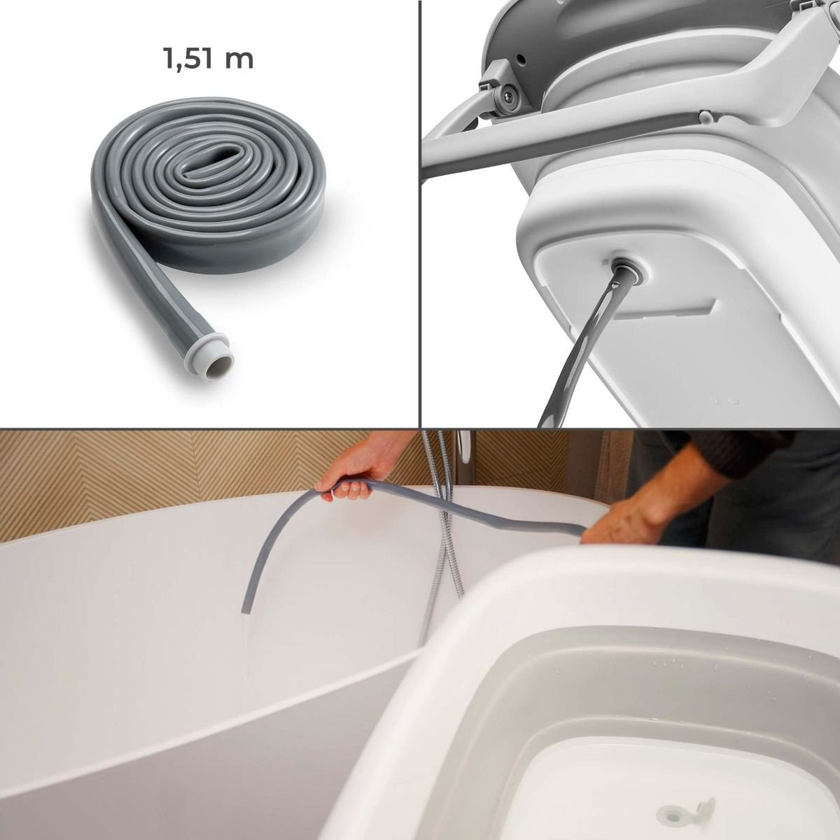 Kinderkraft: Bubbly Grey Baby Bath Tub with Stand