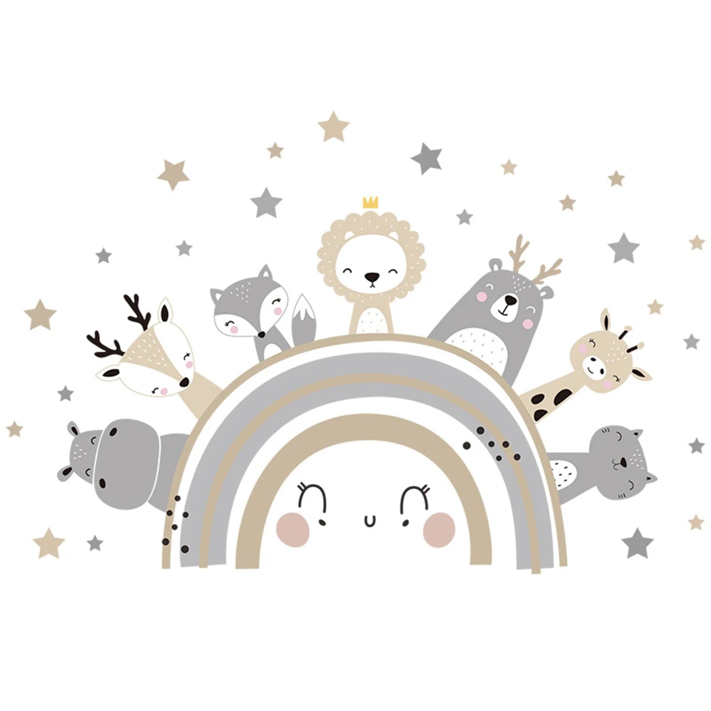 SIPO: Nursery Wall Stickers - Cute Animals