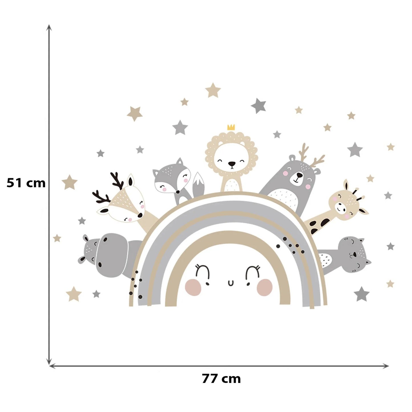 SIPO: Nursery Wall Stickers - Cute Animals