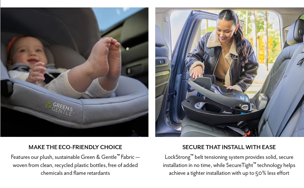 Evenflo Revolve180 LiteMax NXT Rotational Infant Car Seat with SensorySoothe